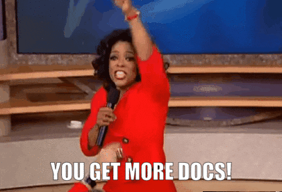 YOU GET MORE DOCS! YOU GET MORE DOCS!