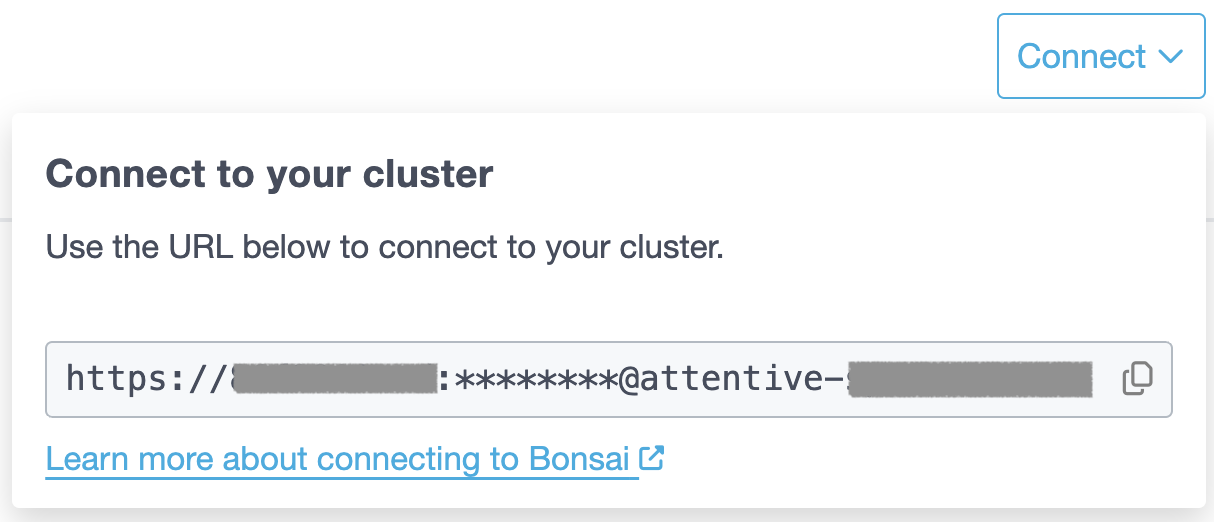 Connect to your Bonsai Cluster