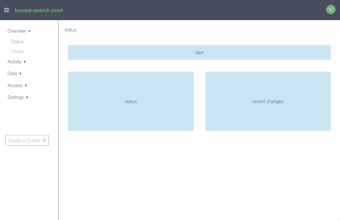 one of the pages in the
prototype