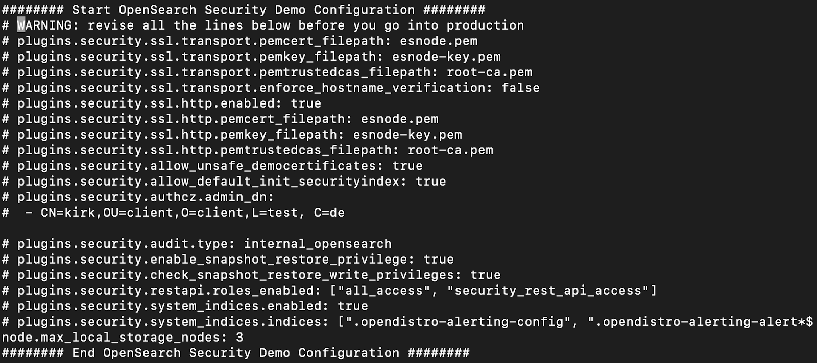 config/opensearch.yml