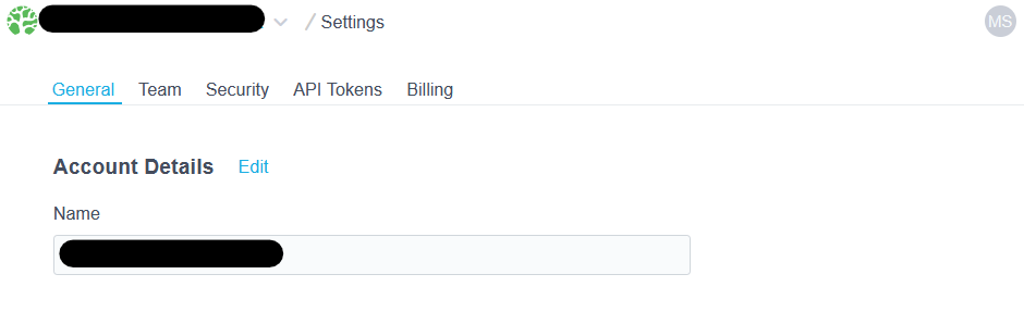 Account settings edit