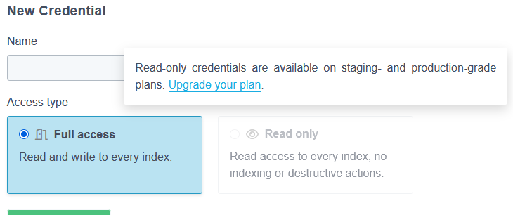 Upgrade cluster screen