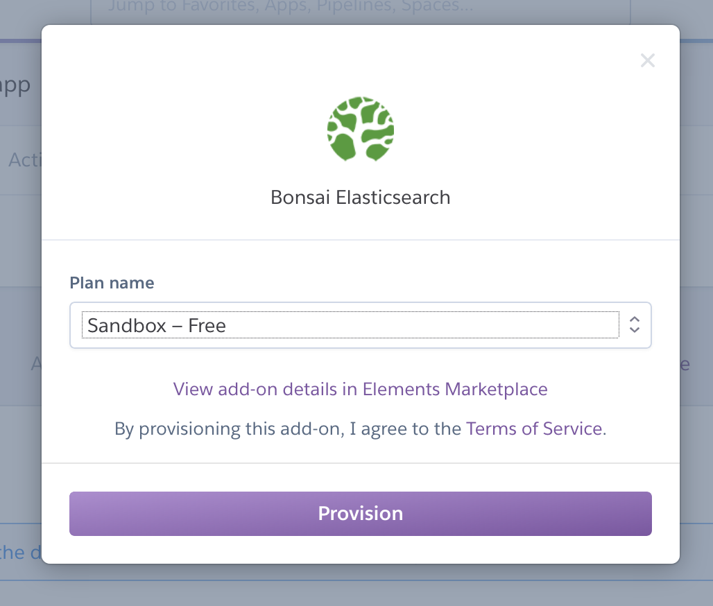 Heroku Modify Plan Modal