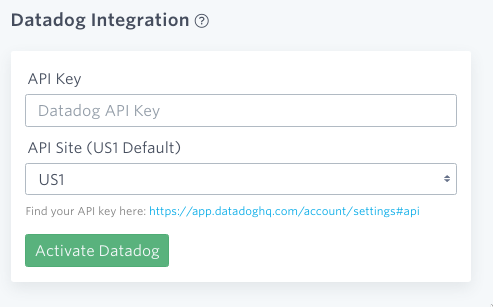 Datadog integration